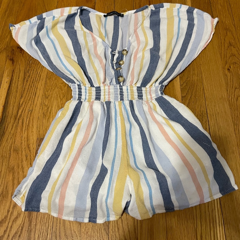 Abercrombie and Fitch stripped romper